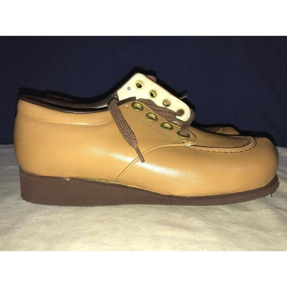 P. W. Minor Orthopedic Brown Lace Up Wedge Heel 5.5 C Wide Comfort Shoes * - Picture 4 of 8
